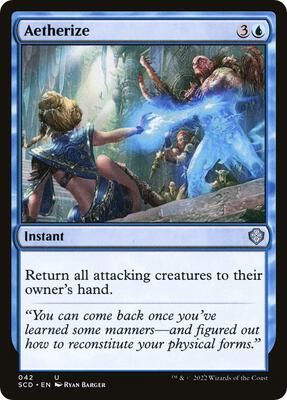 Aetherize card from Starter Commander Decks