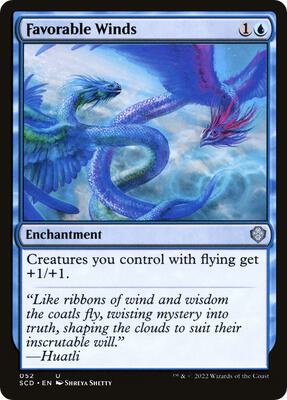 Favorable Winds card from Starter Commander Decks
