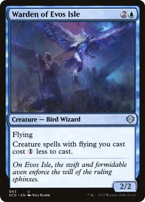 Warden of Evos Isle card from Starter Commander Decks