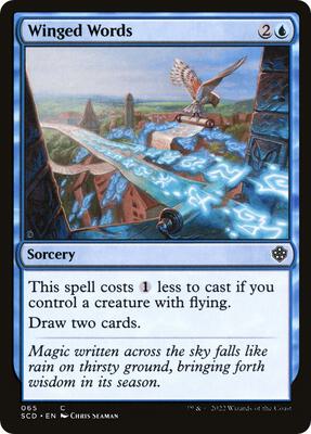 Winged Words card from Starter Commander Decks