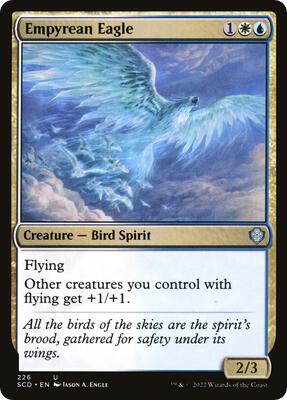 Empyrean Eagle card from Starter Commander Decks