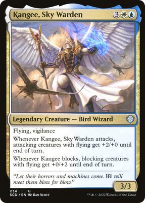 Kangee, Sky Warden card from Starter Commander Decks