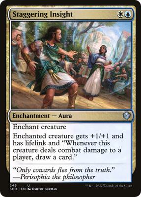 Staggering Insight card from Starter Commander Decks