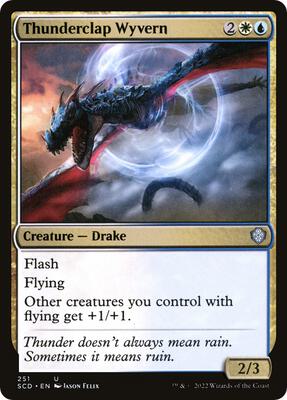 Thunderclap Wyvern card from Starter Commander Decks