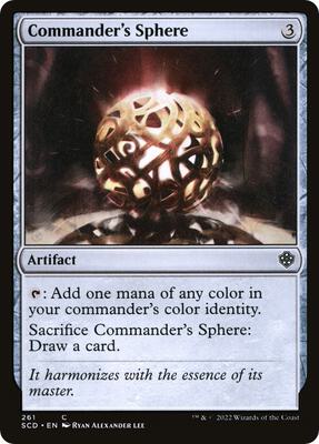 Commander's Sphere card from Starter Commander Decks