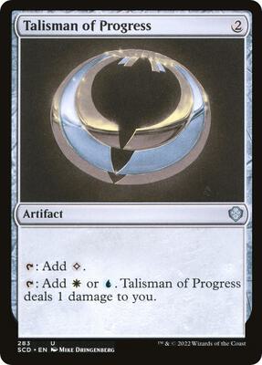 Talisman of Progress card from Starter Commander Decks