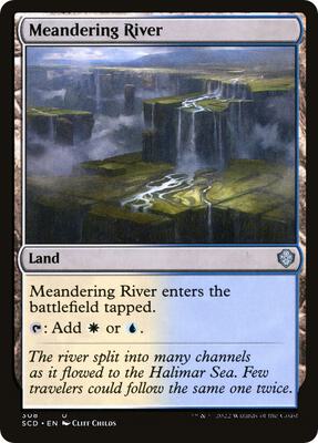 Meandering River card from Starter Commander Decks