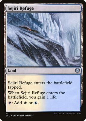 Sejiri Refuge card from Starter Commander Decks