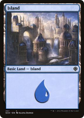 Island (337) card from Starter Commander Decks