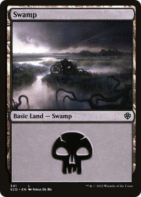Swamp (341) card from Starter Commander Decks