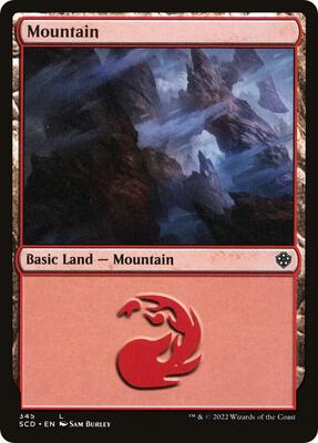 Mountain (345) card from Starter Commander Decks