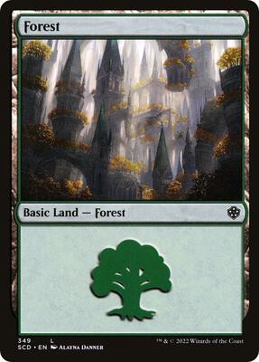 Forest (349) card from Starter Commander Decks