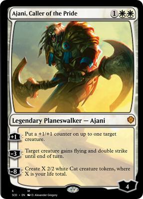 Ajani, Caller of the Pride card from Starter Commander Decks