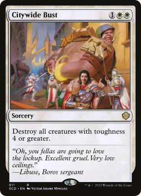 Citywide Bust card from Starter Commander Decks