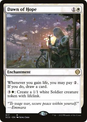 Dawn of Hope card from Starter Commander Decks