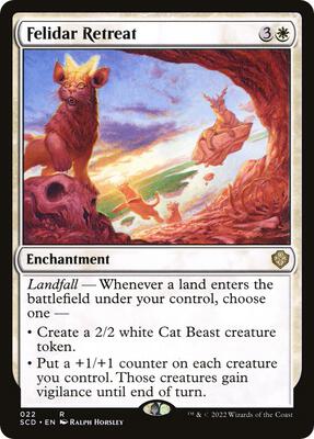Felidar Retreat card from Starter Commander Decks