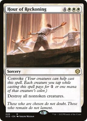 Hour of Reckoning card from Starter Commander Decks