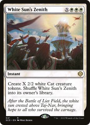 White Sun's Zenith card from Starter Commander Decks