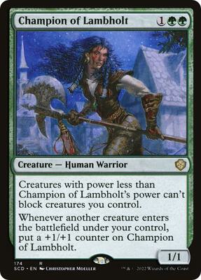 Champion of Lambholt card from Starter Commander Decks