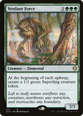 Verdant Force card from Starter Commander Decks