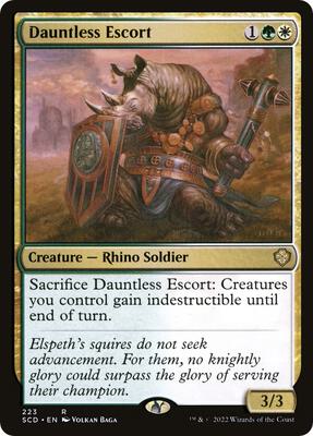Dauntless Escort card from Starter Commander Decks