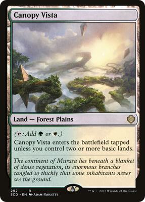 Canopy Vista card from Starter Commander Decks
