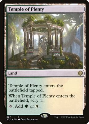 Temple of Plenty card from Starter Commander Decks