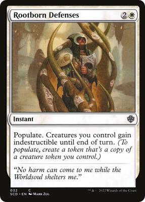 Rootborn Defenses card from Starter Commander Decks