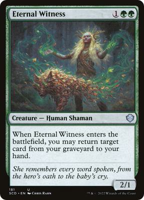Eternal Witness card from Starter Commander Decks