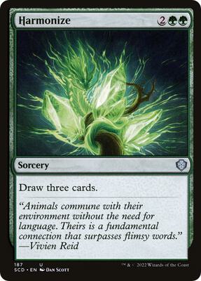 Harmonize card from Starter Commander Decks