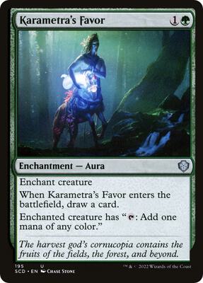 Karametra's Favor card from Starter Commander Decks