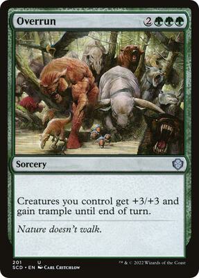 Overrun card from Starter Commander Decks