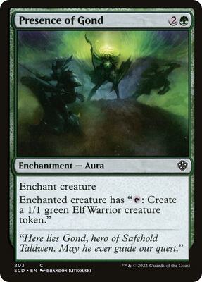 Presence of Gond card from Starter Commander Decks