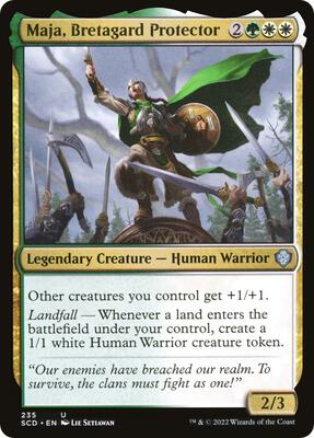 Maja, Bretagard Protector card from Starter Commander Decks