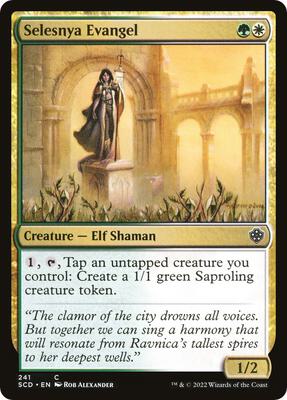 Selesnya Evangel card from Starter Commander Decks