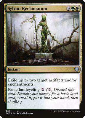 Sylvan Reclamation card from Starter Commander Decks