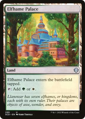Elfhame Palace card from Starter Commander Decks
