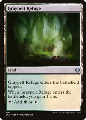 Graypelt Refuge card from Starter Commander Decks