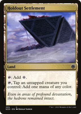 Holdout Settlement card from Starter Commander Decks