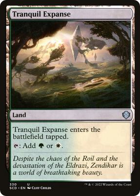 Tranquil Expanse card from Starter Commander Decks