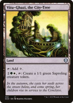 Vitu-Ghazi, the City-Tree card from Starter Commander Decks