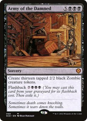 Army of the Damned card from Starter Commander Decks