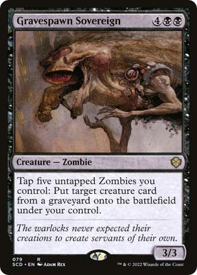 Gravespawn Sovereign card from Starter Commander Decks