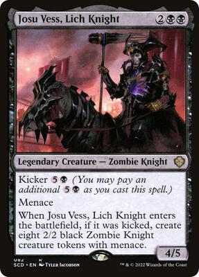 Josu Vess, Lich Knight card from Starter Commander Decks
