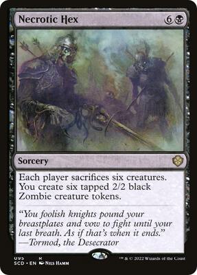 Necrotic Hex card from Starter Commander Decks