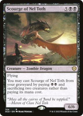Scourge of Nel Toth card from Starter Commander Decks