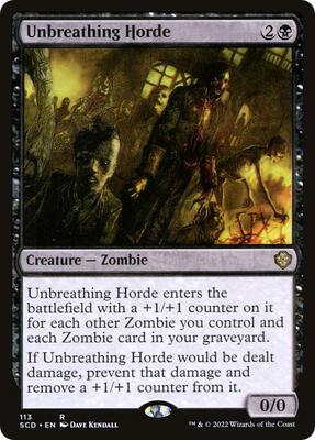 Unbreathing Horde card from Starter Commander Decks