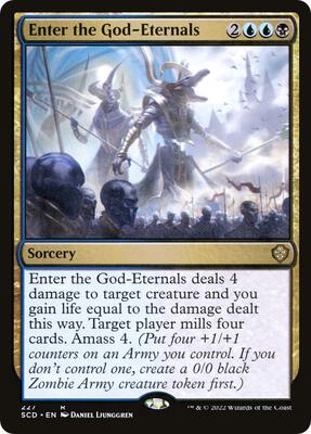 Enter the God-Eternals card from Starter Commander Decks