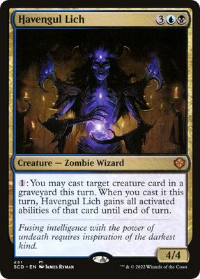 Havengul Lich card from Starter Commander Decks