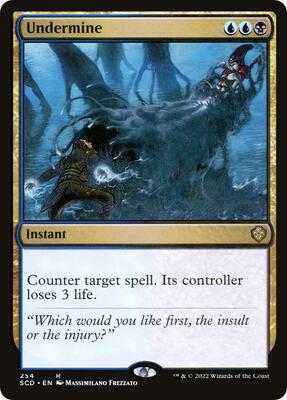 Undermine card from Starter Commander Decks